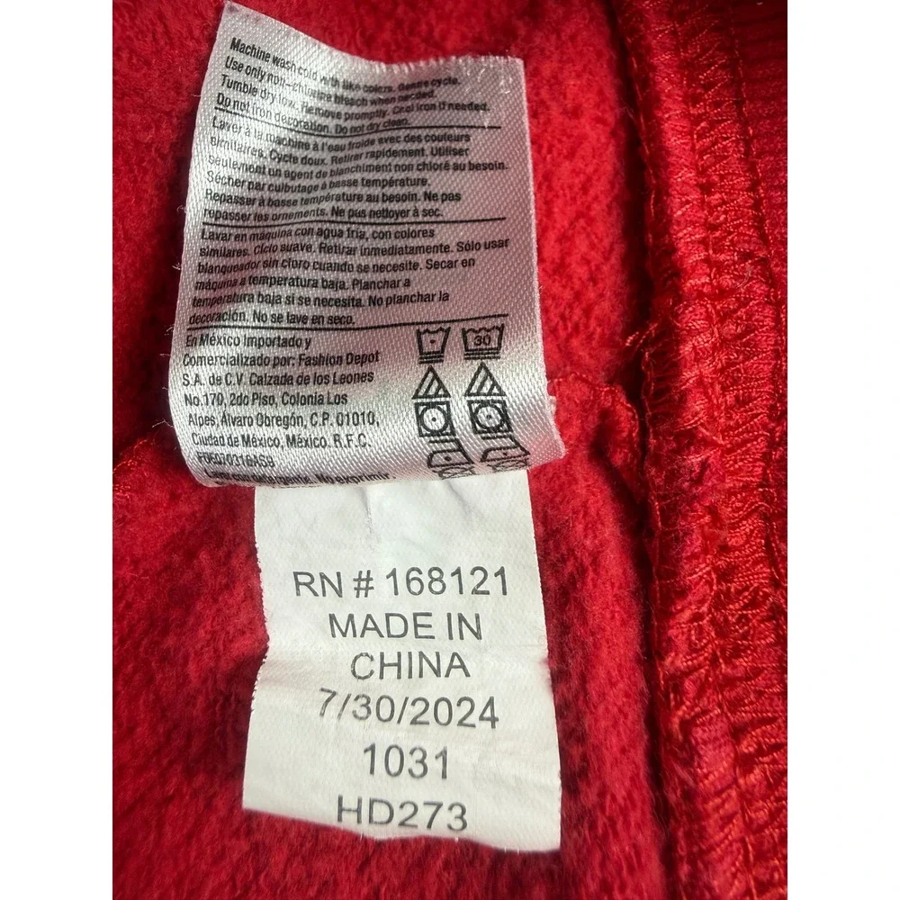 Champion Youth XL 18/20 Red Pullover Hoodie Embroidered Logo Fleece Sweatshirt